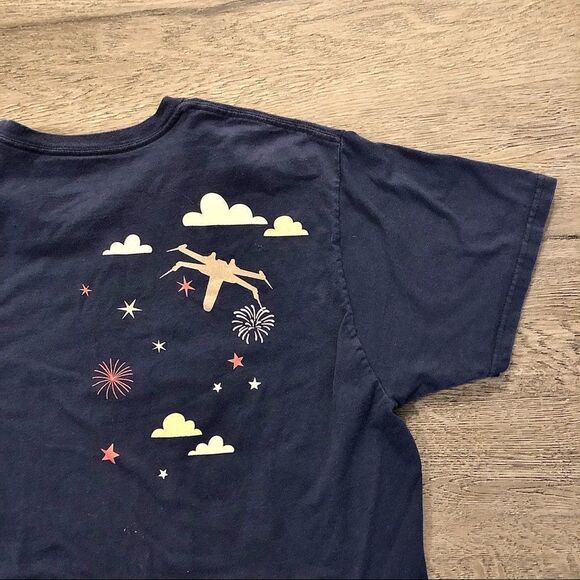 Disney's Star Wars Hollywood Studios All Over Print Graphic Art T-shirt Large - Picture 6 of 8